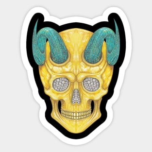 Demon skull Sticker